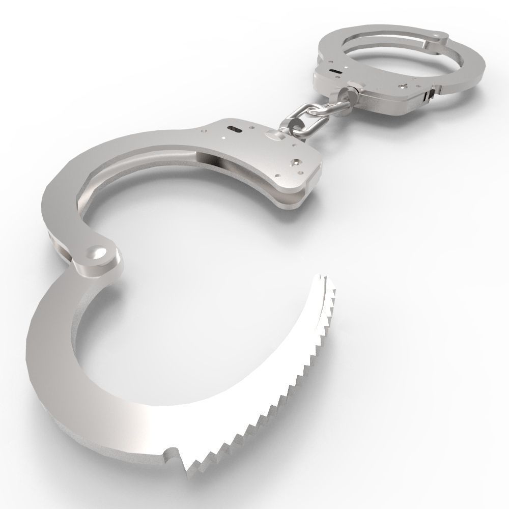 Handcuffs Low-poly 3D model_6