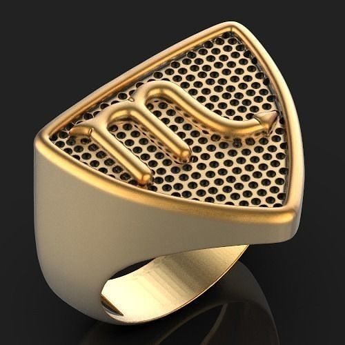 Zodiac Taurus ring Silver Gold  Print 3D print model