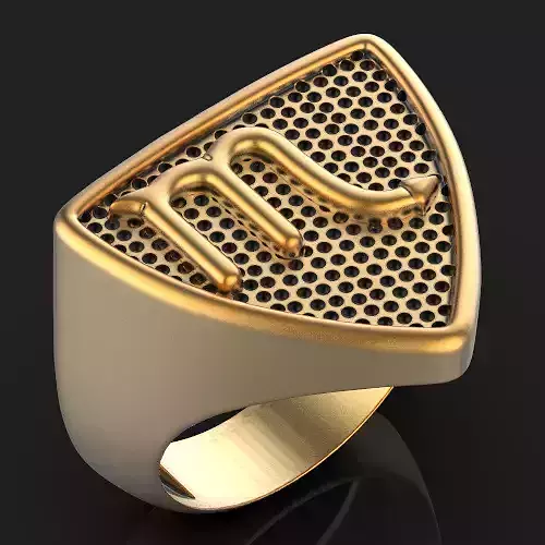 Zodiac Taurus ring Silver Gold  Print