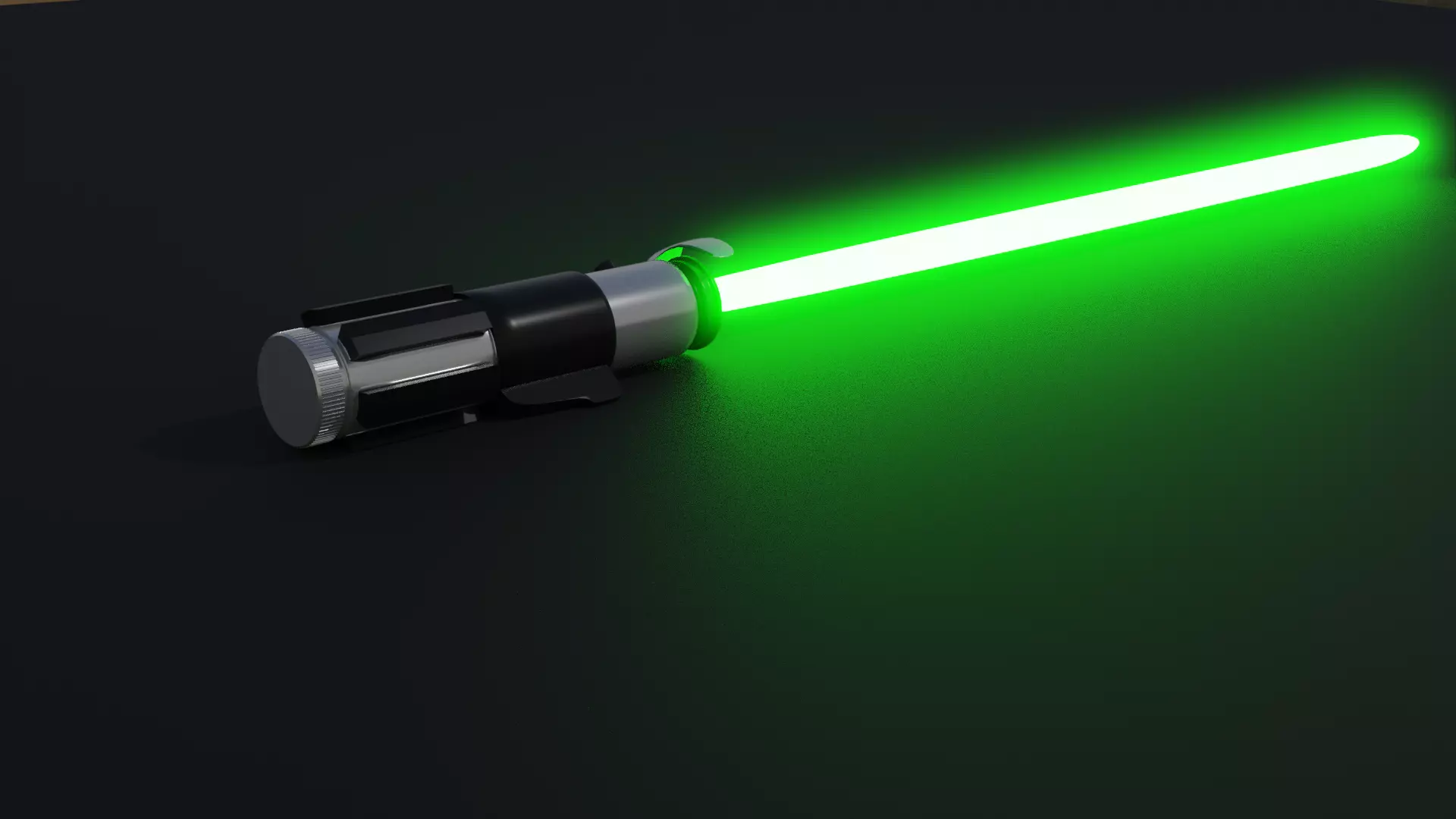 Yoda Lightsaber Free low-poly 3D model