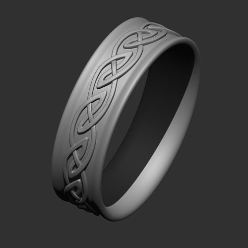 Celtic ring design for 3D printing 2 3D print model