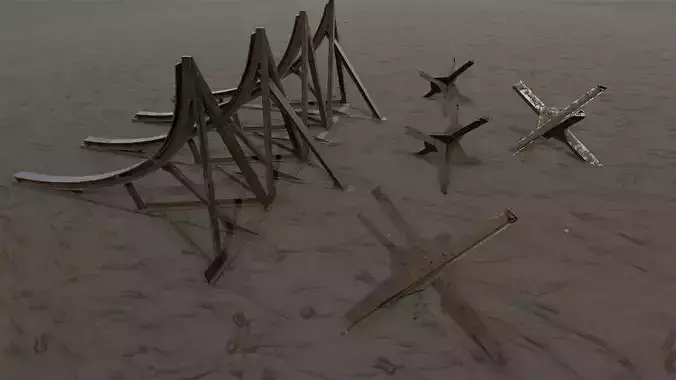 World War Hedgehogs Low-poly 3D model