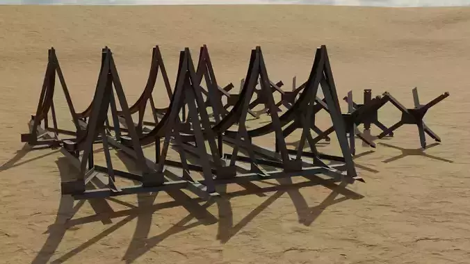 WWII Czech Hedgehogs