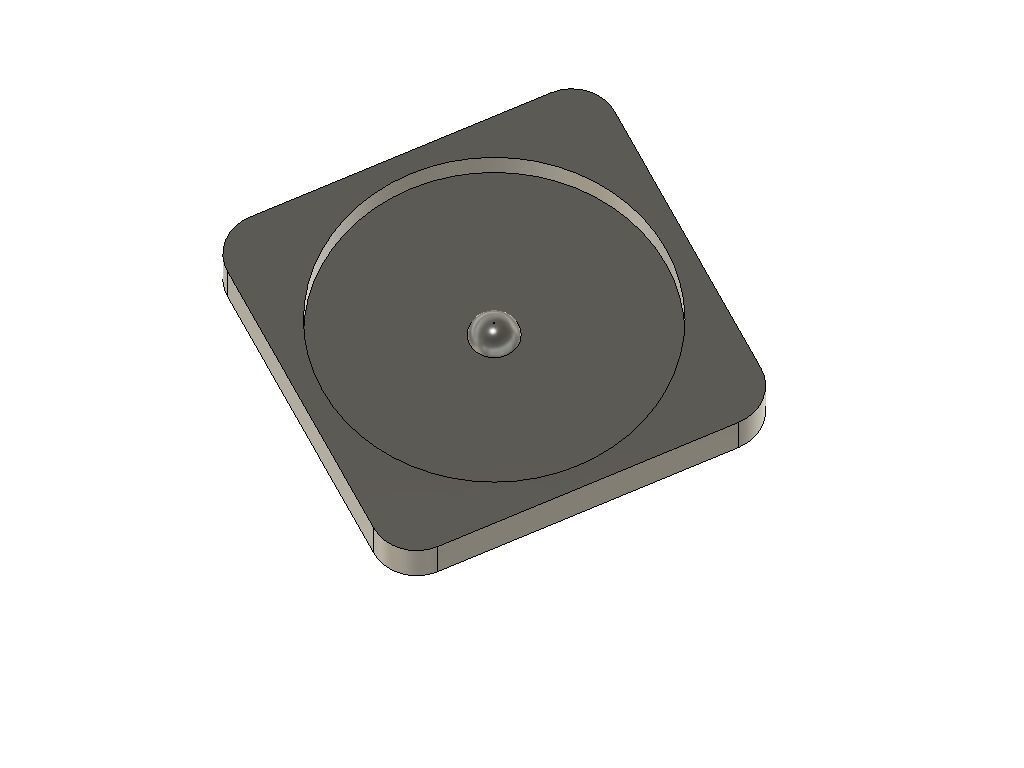 Billet box Square button panels and button 3D print model_2