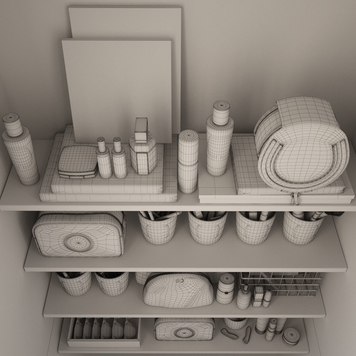 Cosmetic Set 03 3D model_8