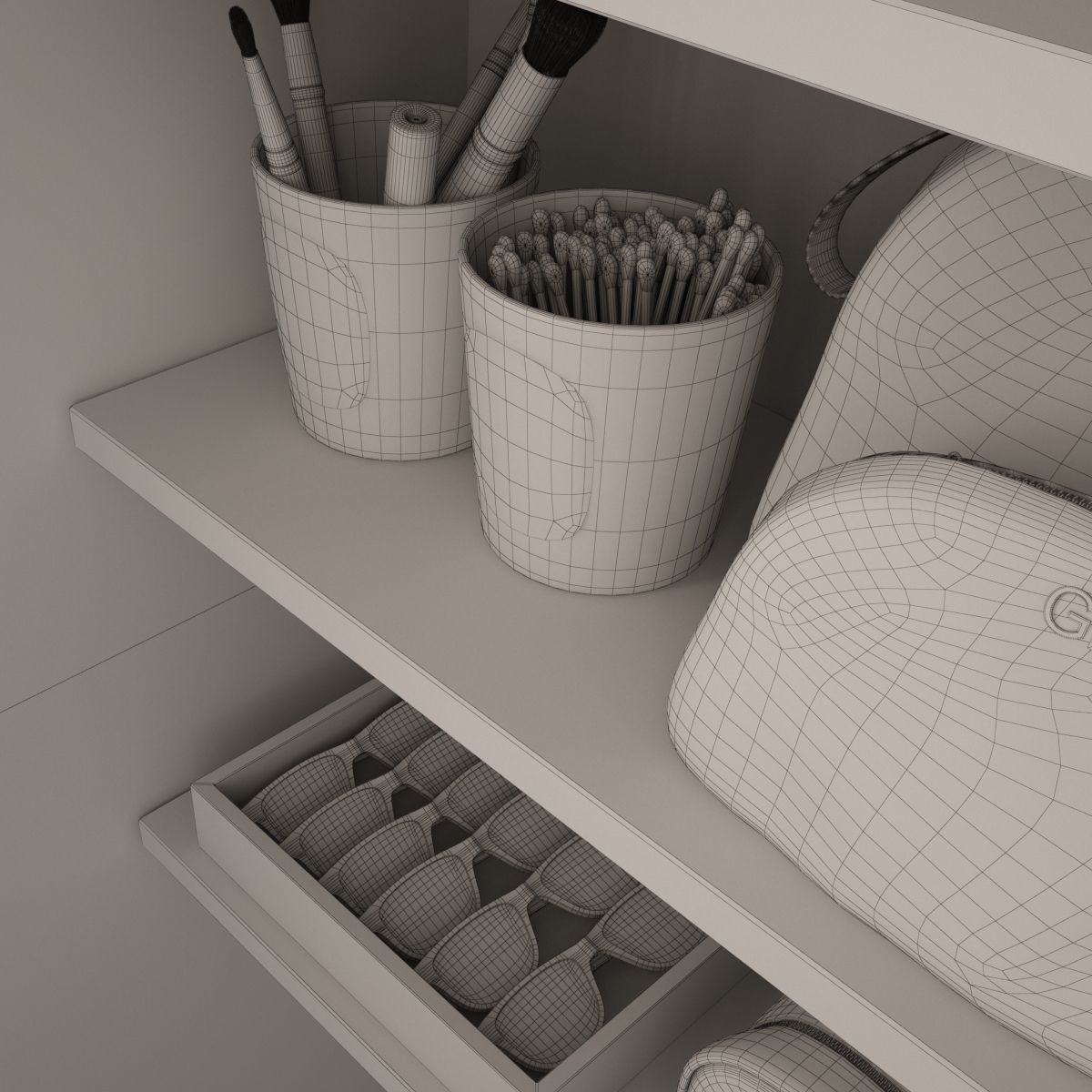 Cosmetic Set 03 3D model_6