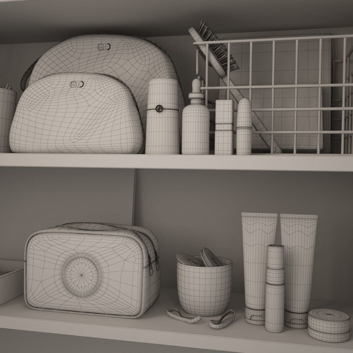 Cosmetic Set 03 3D model_5