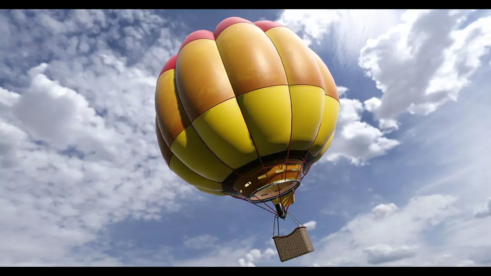 Air Balloon  Low-poly 3D model_9