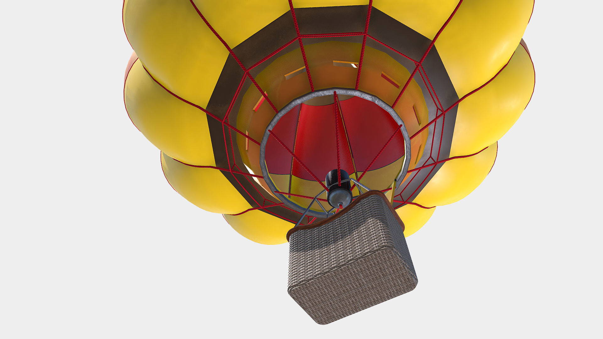 Air Balloon  Low-poly 3D model_12