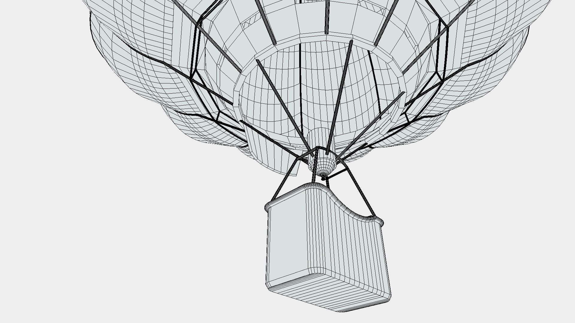 Air Balloon  Low-poly 3D model_15