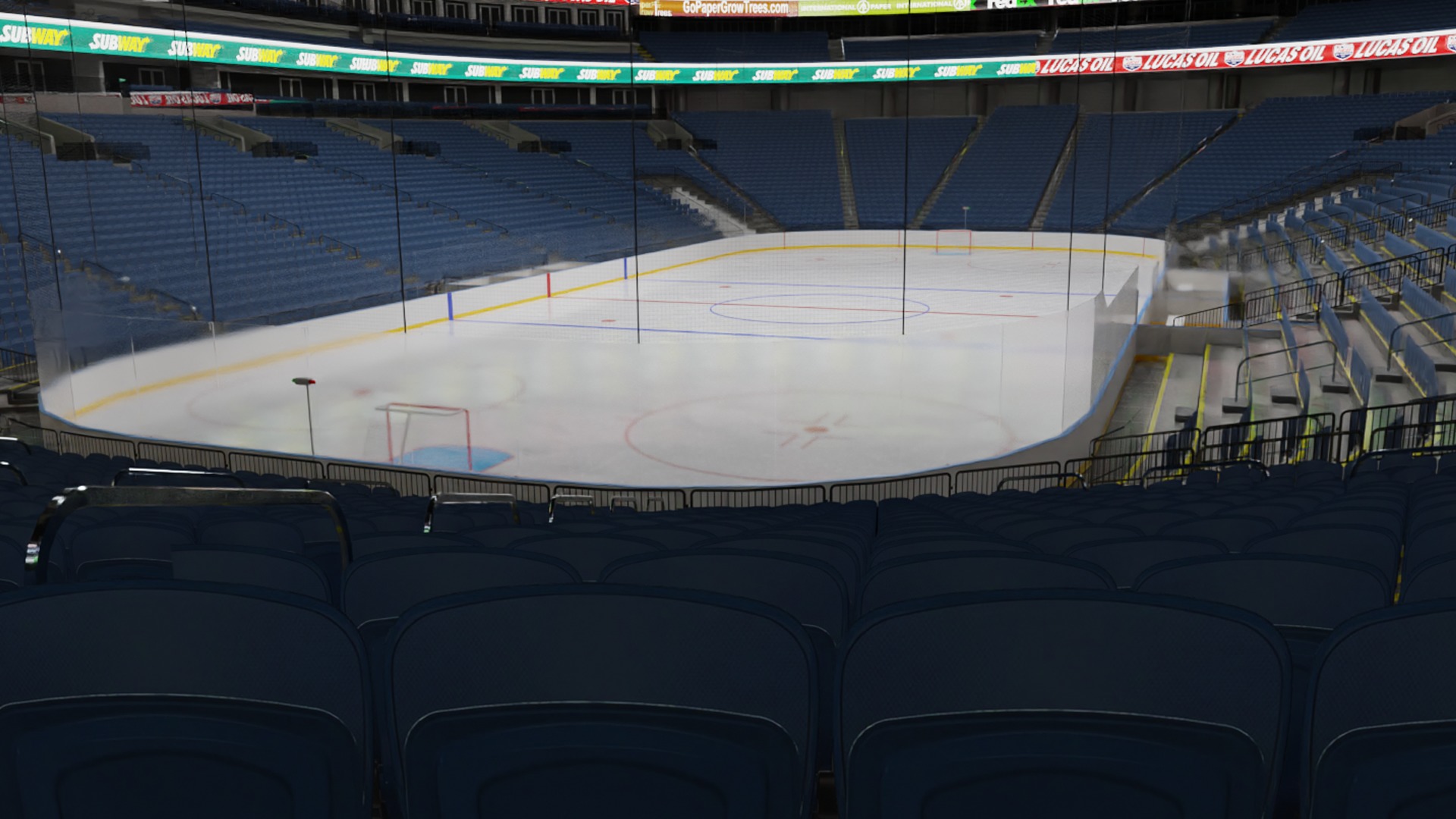 Ice Hockey Arena Low-poly 3D model_3