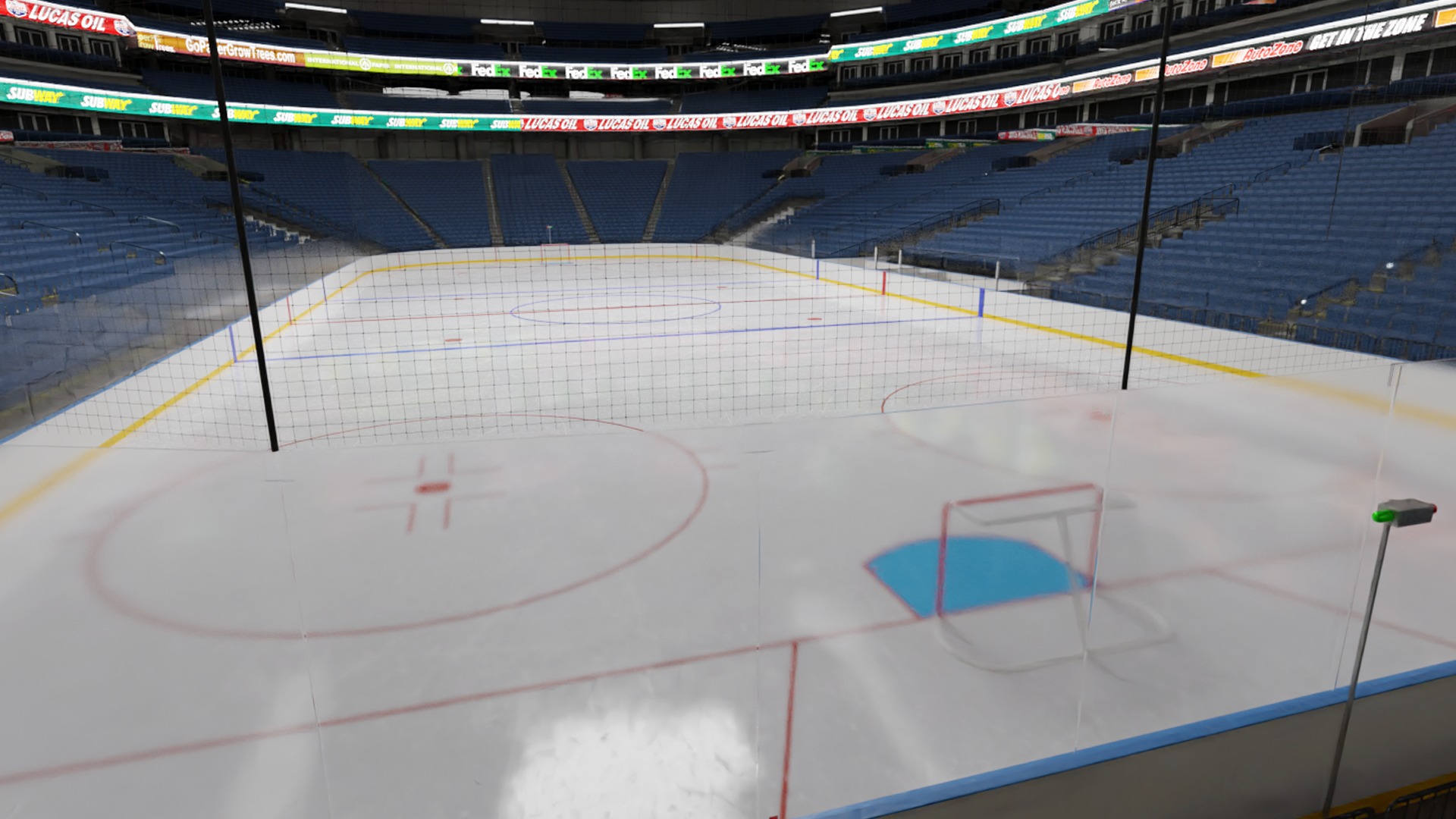 Ice Hockey Arena Low-poly 3D model_7