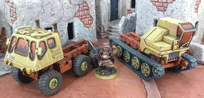 Extra Truck Chassis Expansion - 28mm Sci-Fi 3D print model