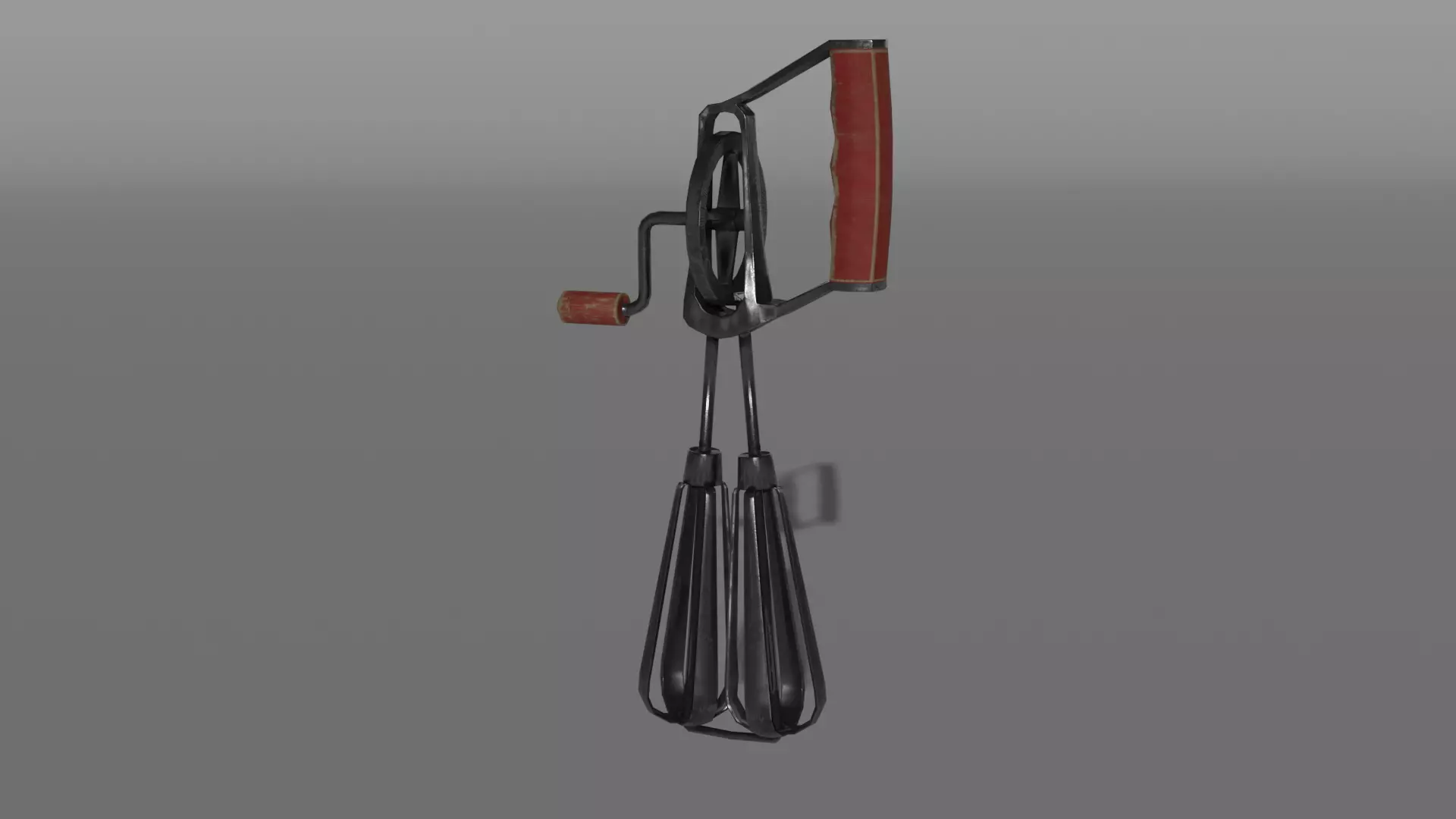 Vintage Low Poly Hand-Mixer Low-poly 3D model