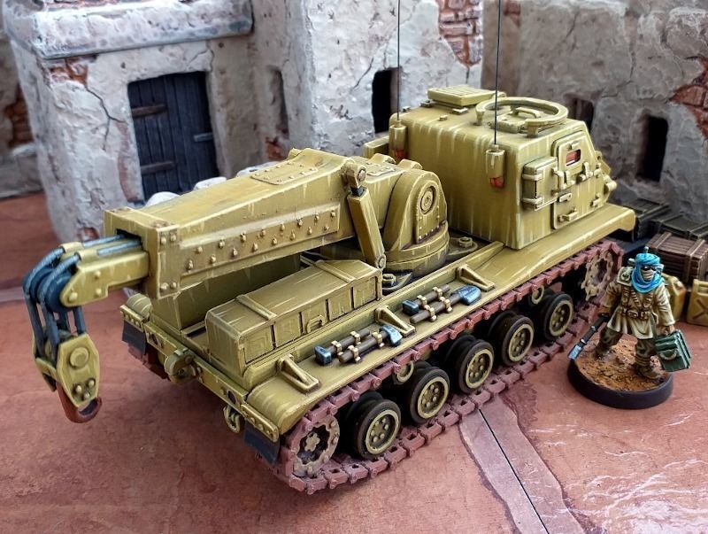 Armored Recovery Vehicle - 28mm Sci-Fi 3D print model_1