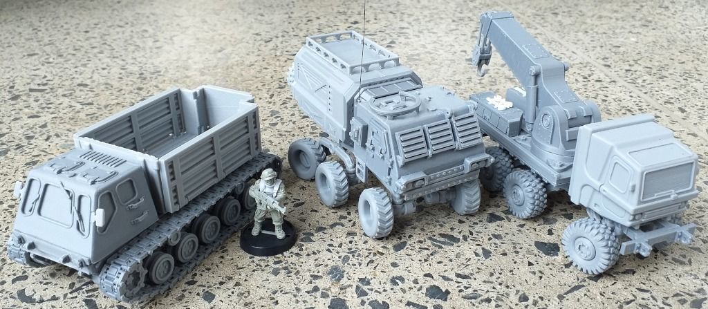 Armored Recovery Vehicle - 28mm Sci-Fi 3D print model_4