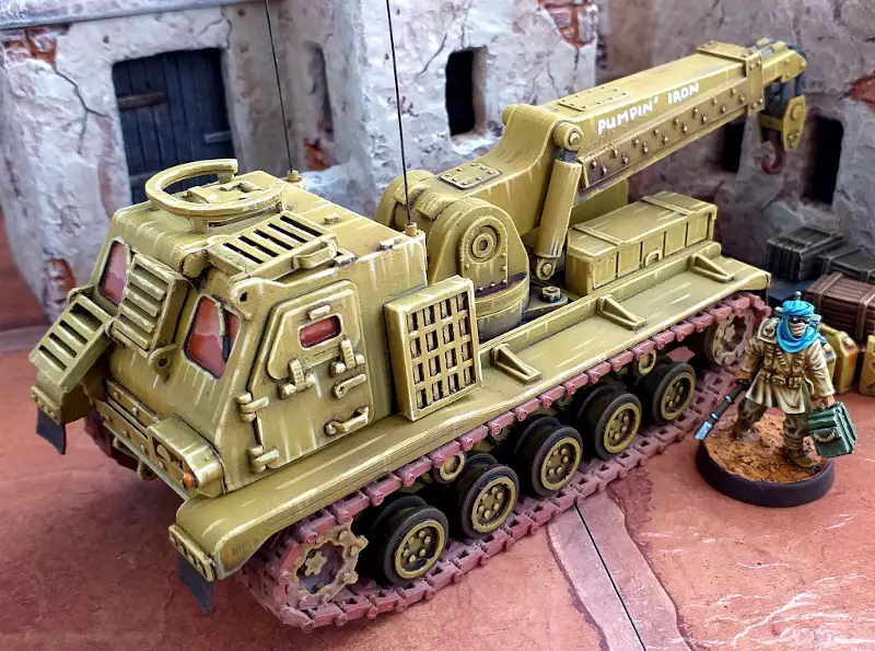 Armored Recovery Vehicle - 28mm Sci-Fi 3D print model_0