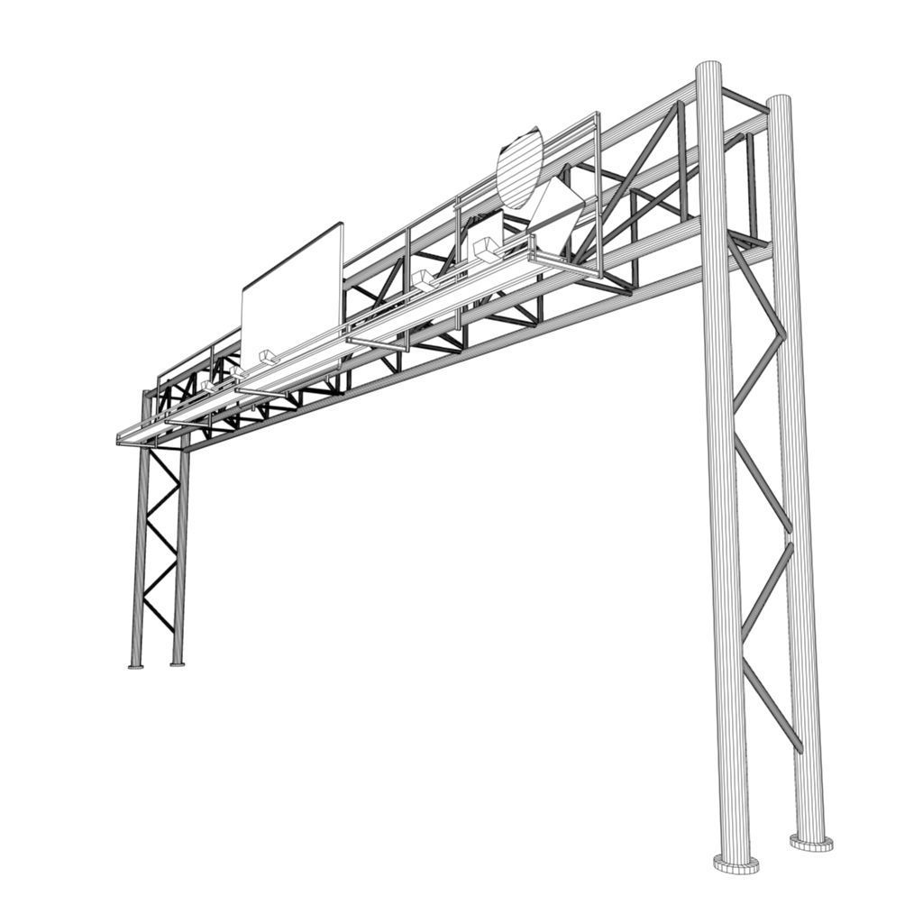Interstate Props Low-poly 3D model_19
