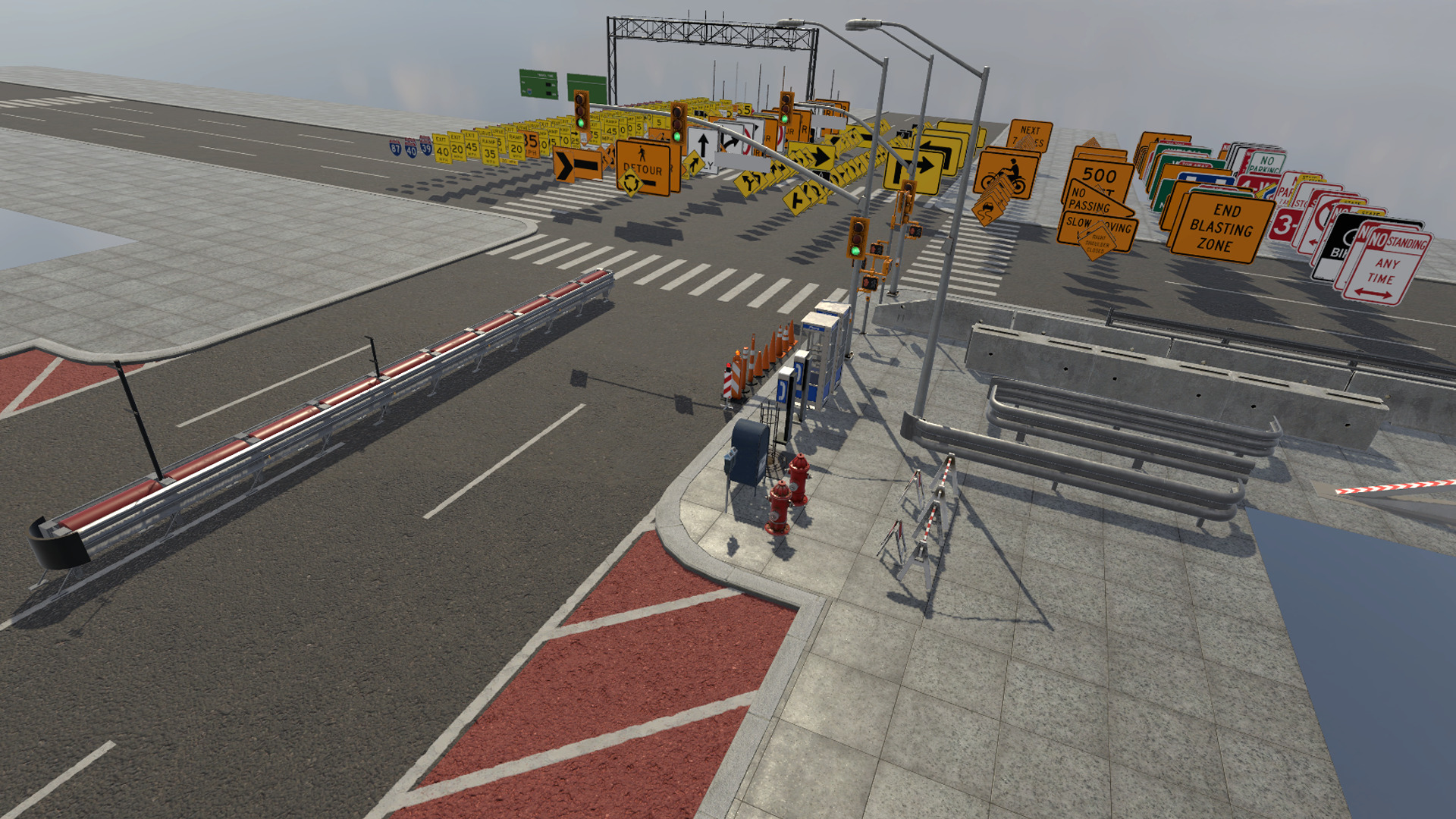 Interstate Props Low-poly 3D model_6