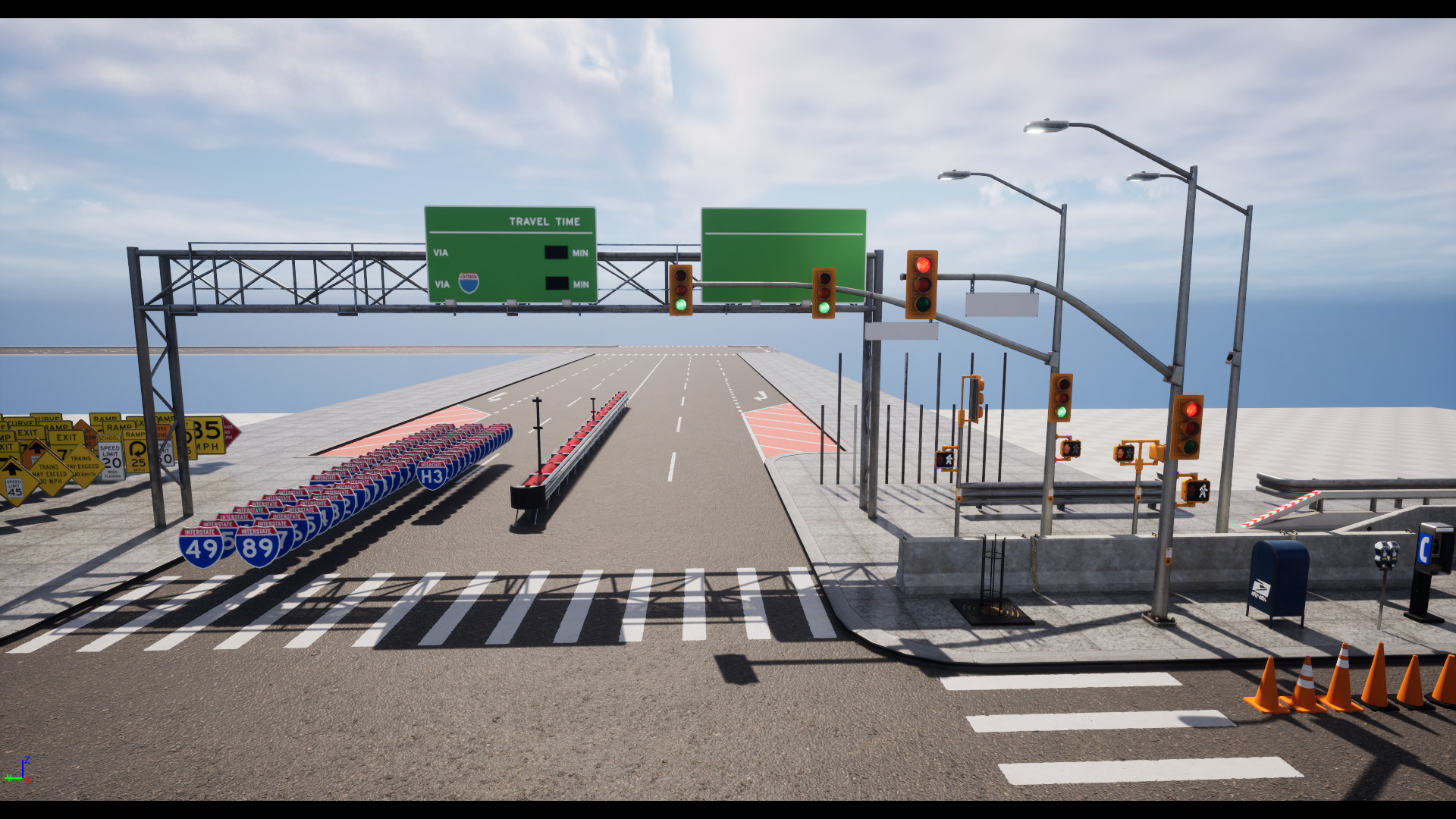 Interstate Props Low-poly 3D model_11