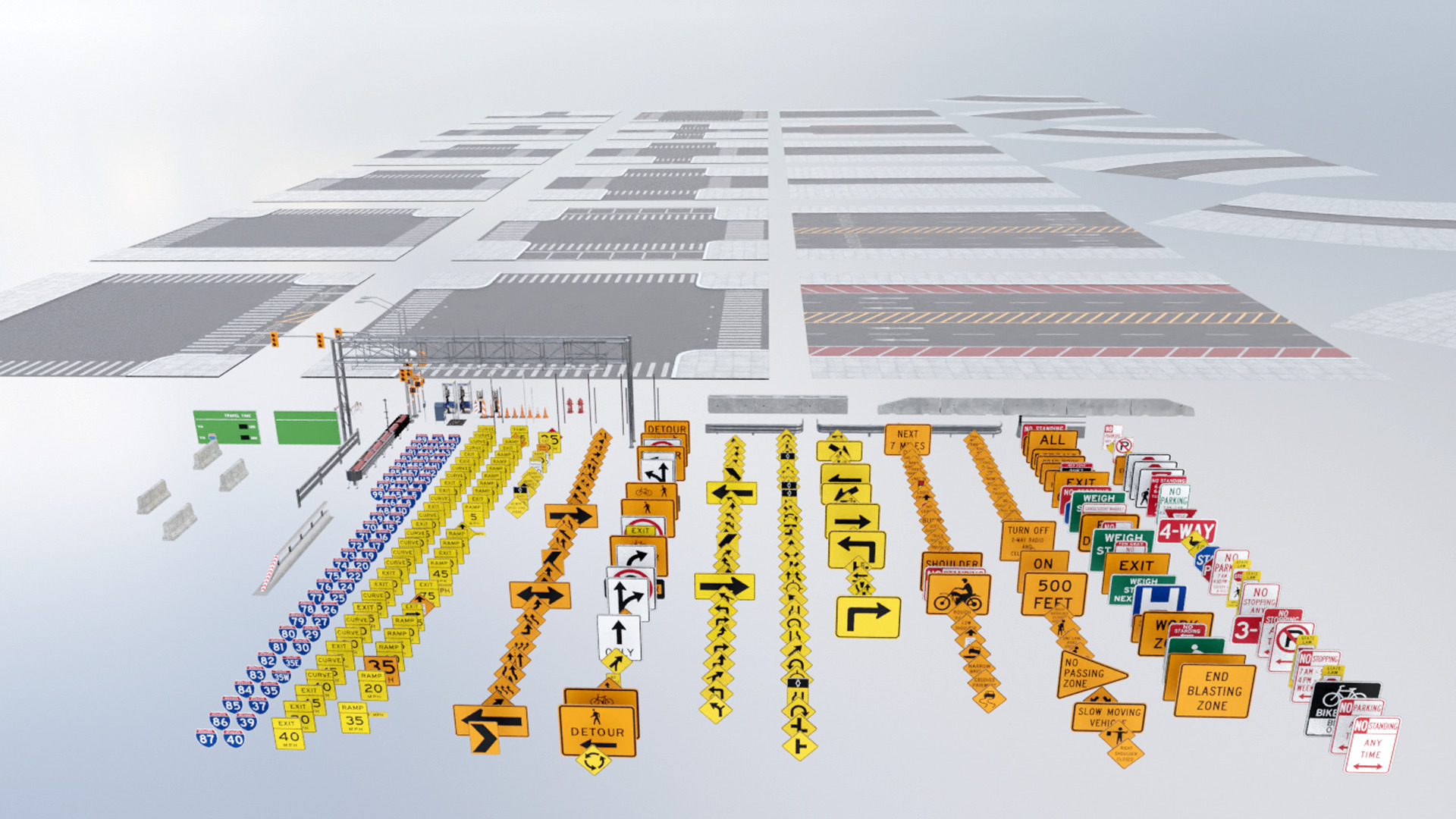 Interstate Props Low-poly 3D model_2