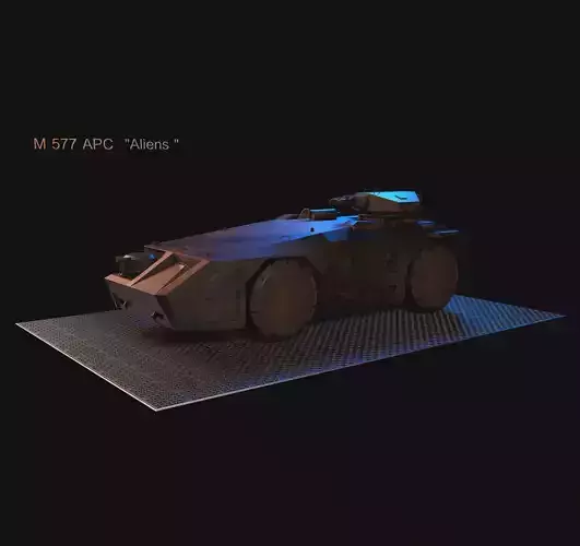 M577 APC  Aliens 3D model