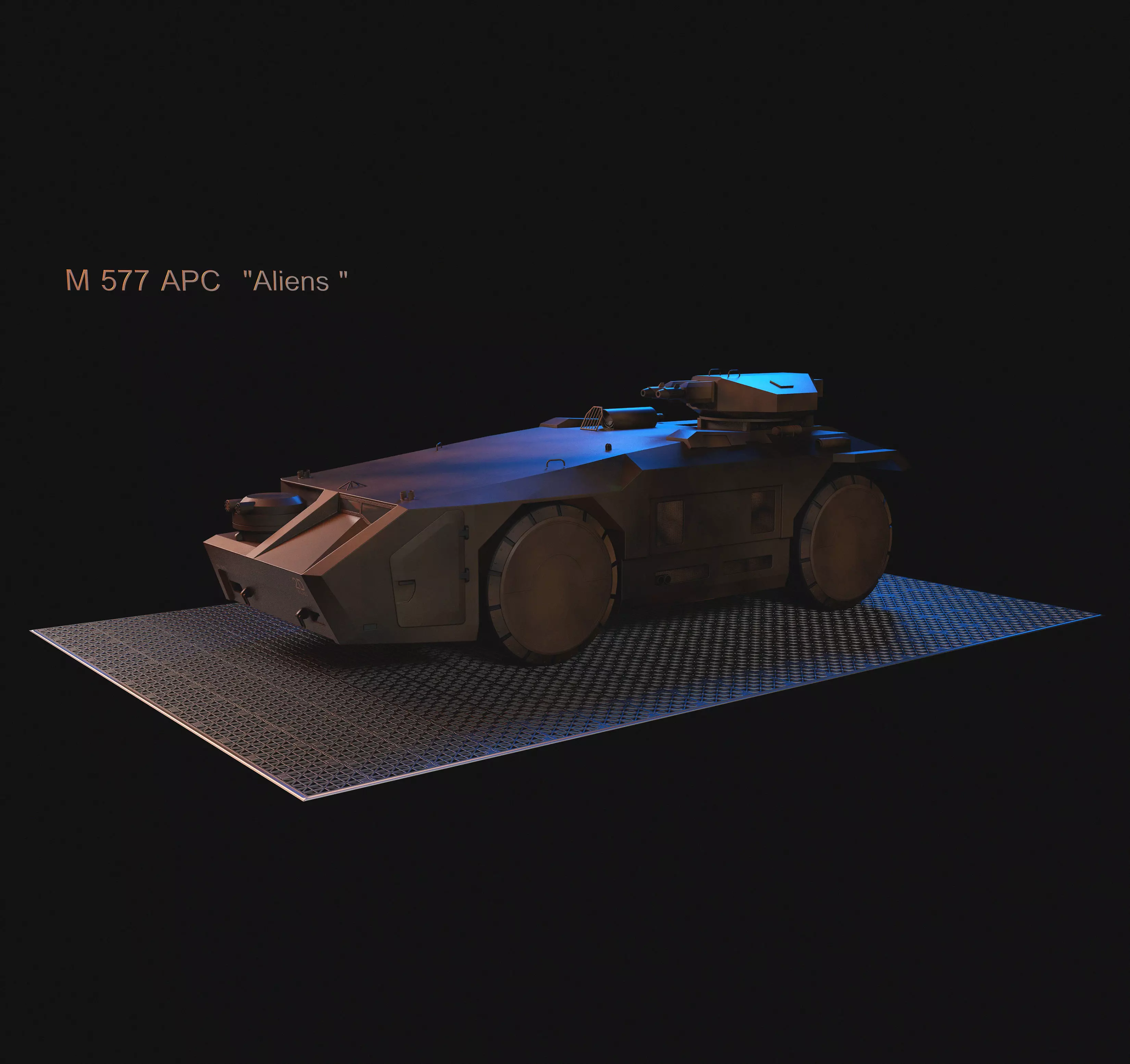 M577 APC Aliens 3D model_0