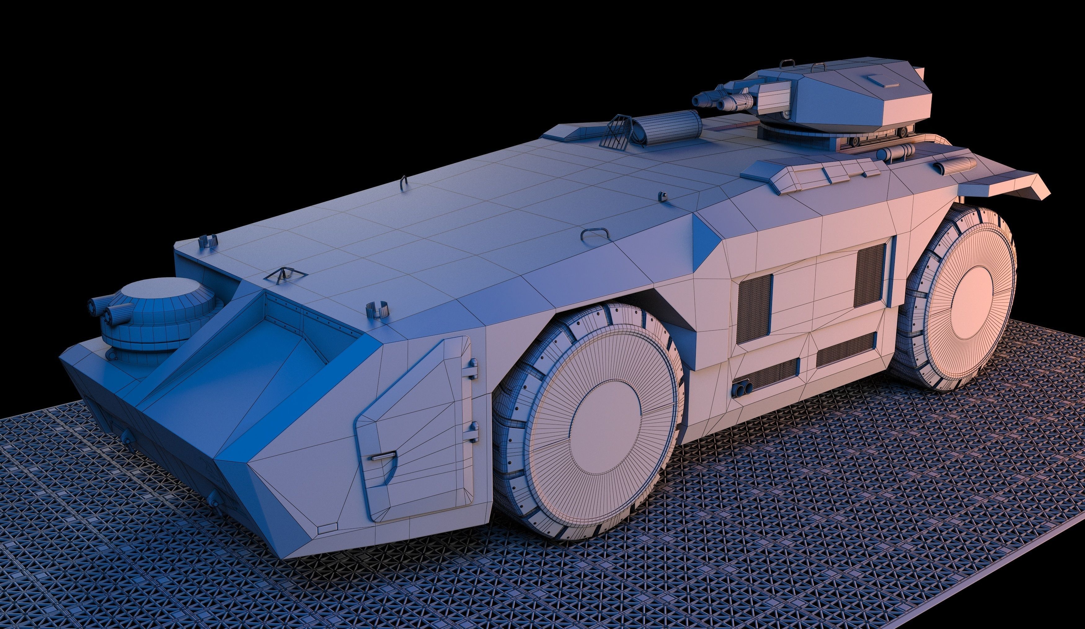 M577 APC Aliens 3D model_8