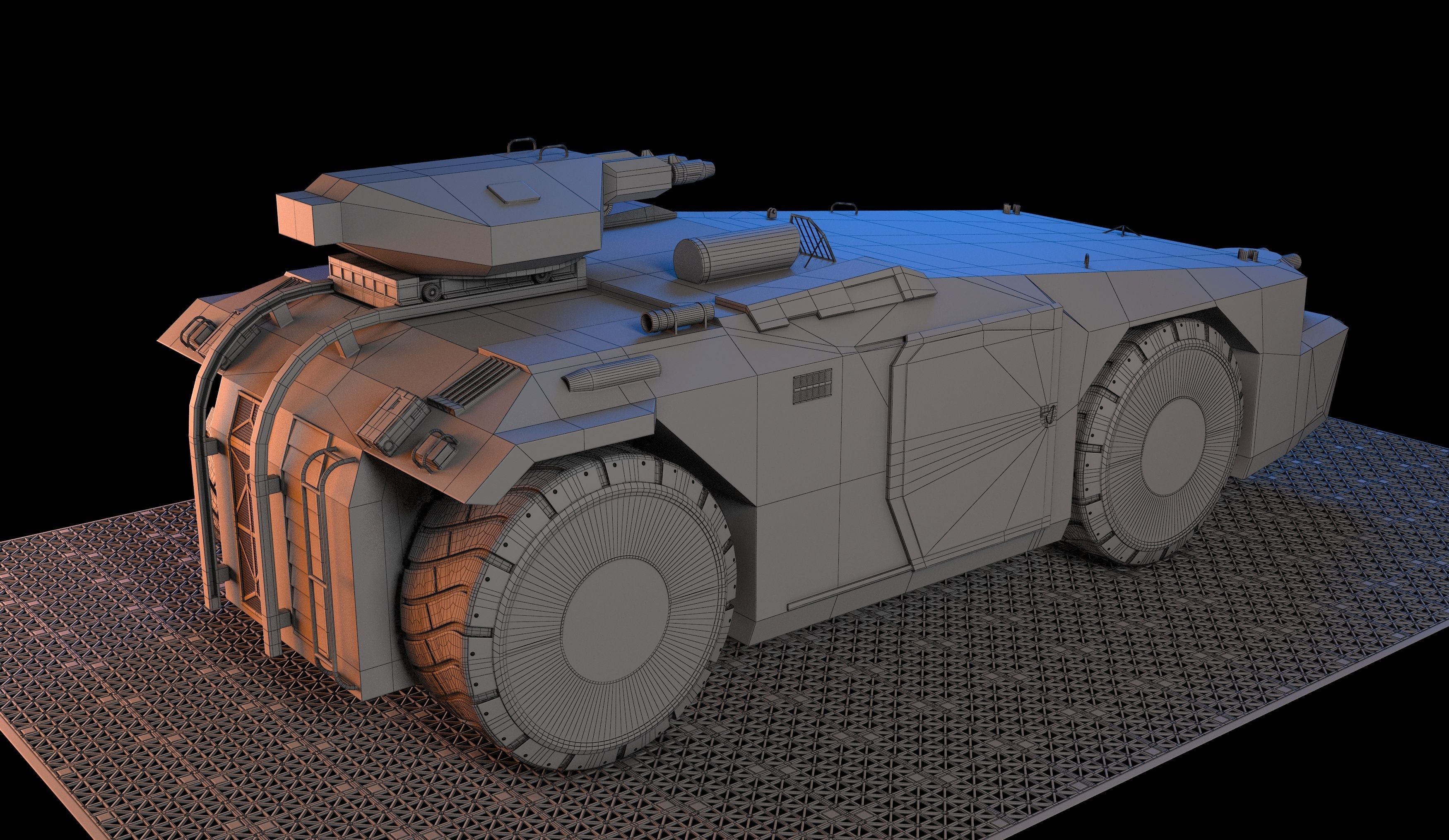 M577 APC Aliens 3D model_7