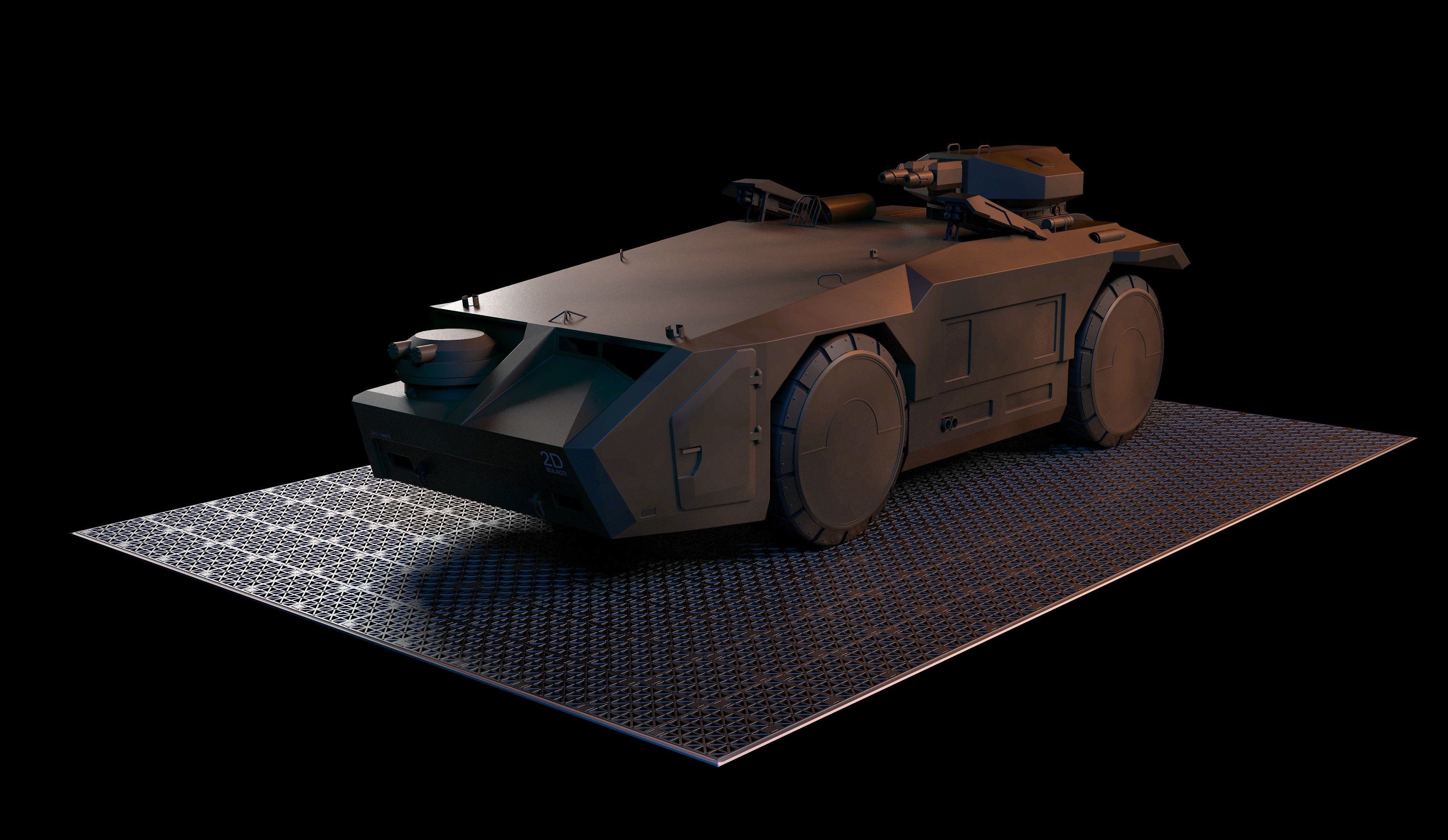 M577 APC Aliens 3D model_4