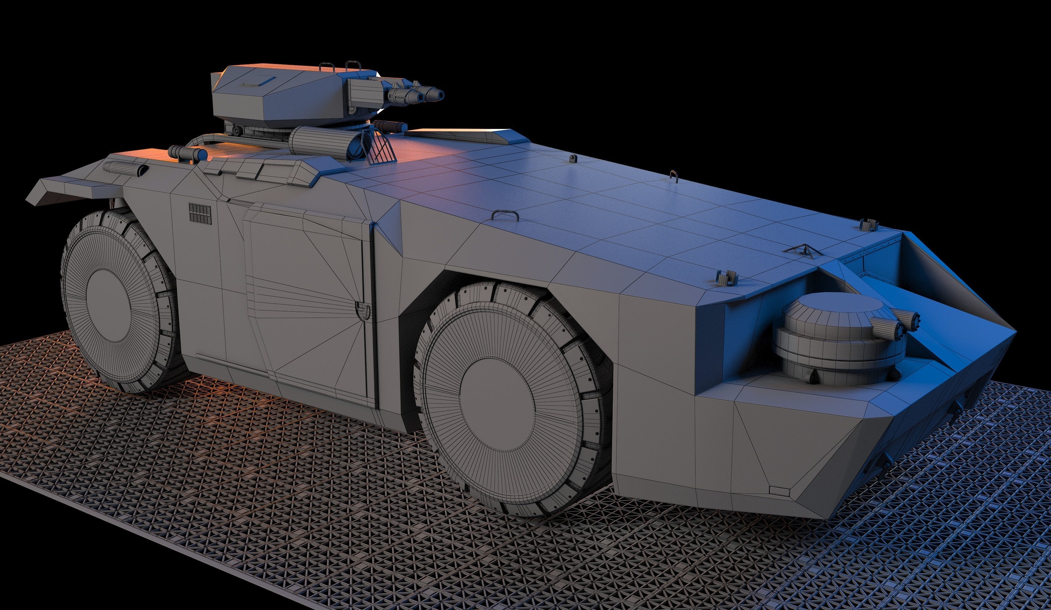 M577 APC Aliens 3D model_6