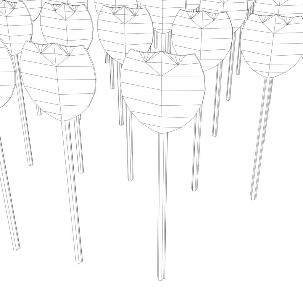 Interstate Shields Low-poly 3D model_5