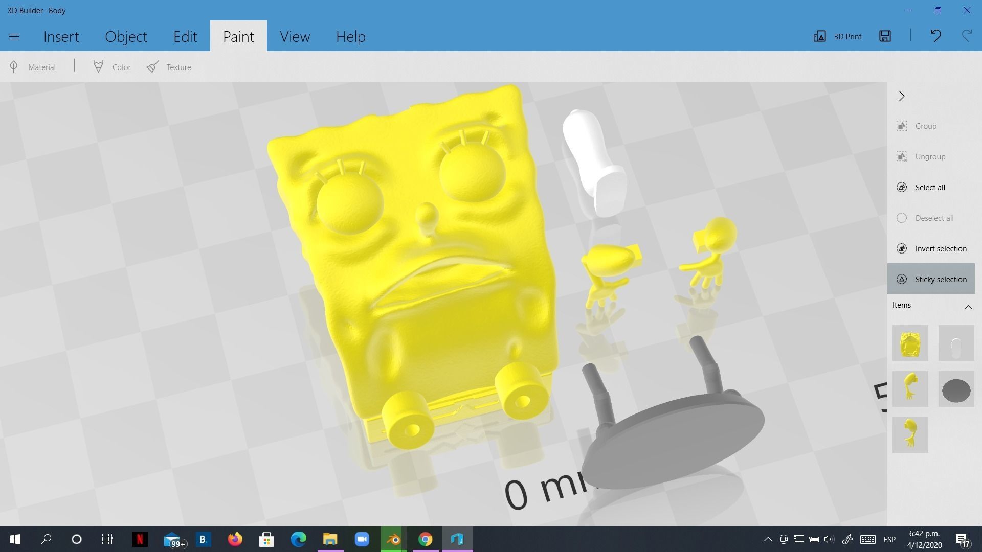 Spongebob funny meme sculpture 3D print 3D print model_8