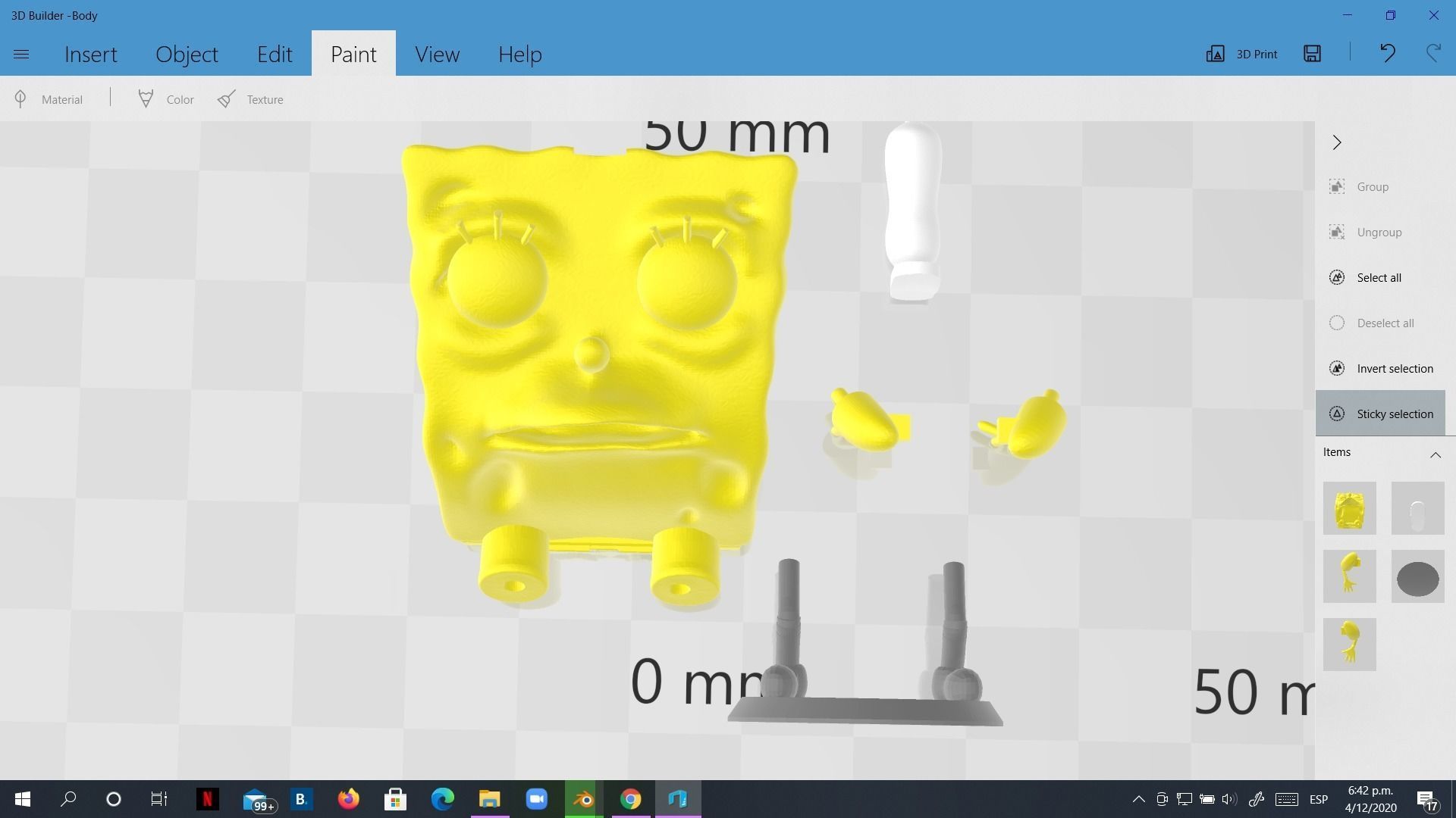 Spongebob funny meme sculpture 3D print 3D print model_15