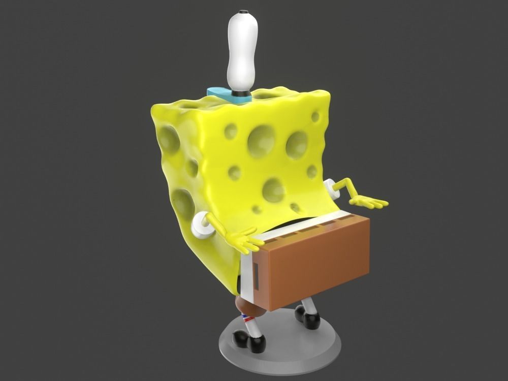 Spongebob funny meme sculpture 3D print 3D print model_18