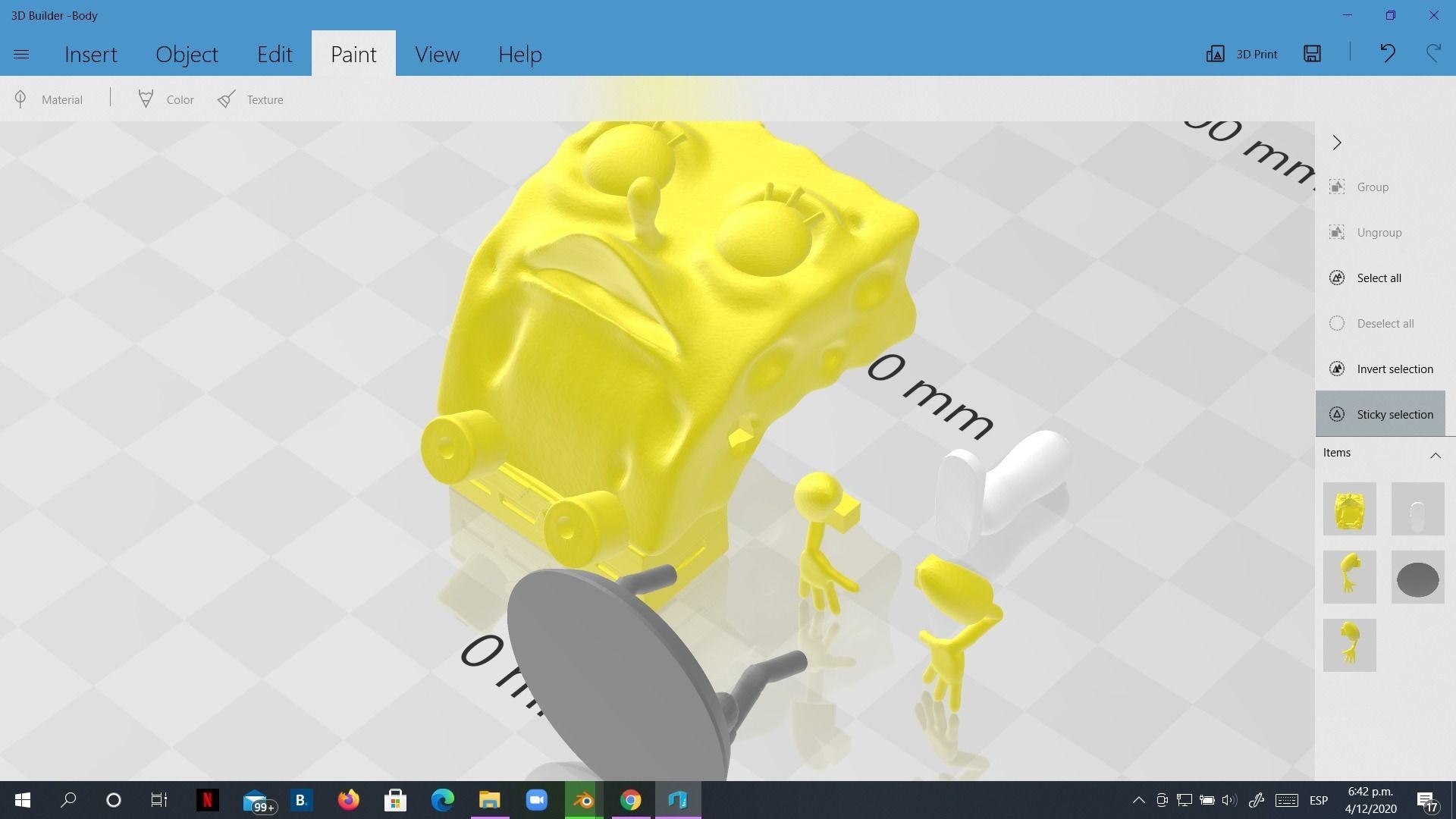 Spongebob funny meme sculpture 3D print 3D print model_16
