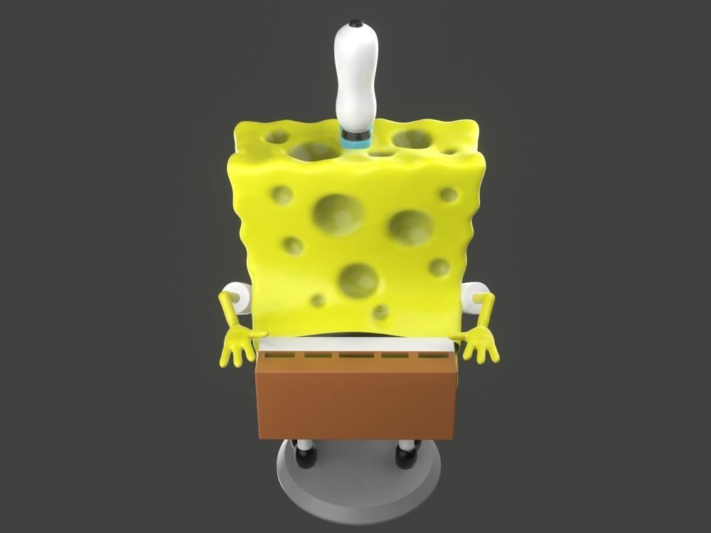 Spongebob funny meme sculpture 3D print 3D print model_17