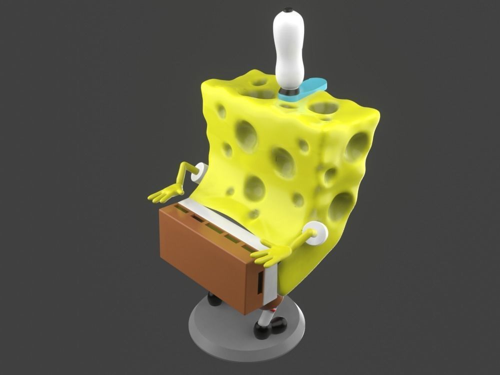Spongebob funny meme sculpture 3D print 3D print model_3
