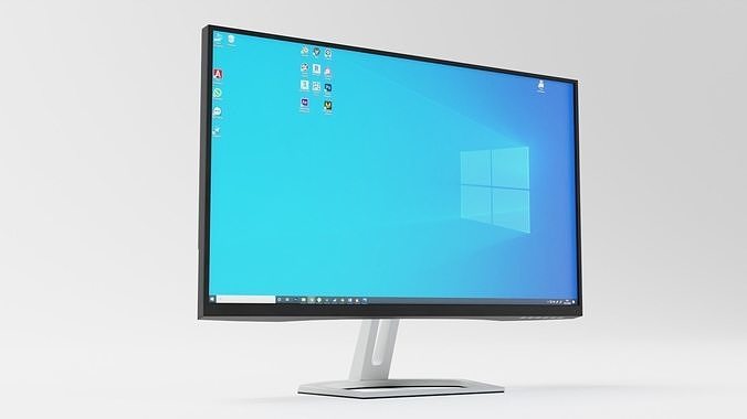 Monitor Low-poly 3D model