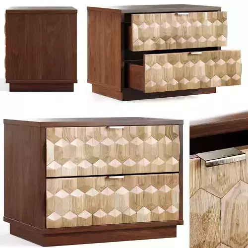 Geome nightstand Low-poly 3D model