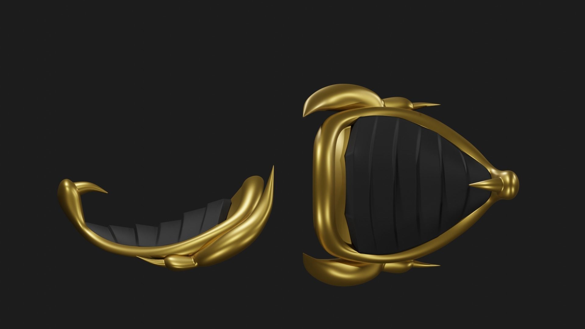 Scorpion mask and armor MK9 3D print model_10