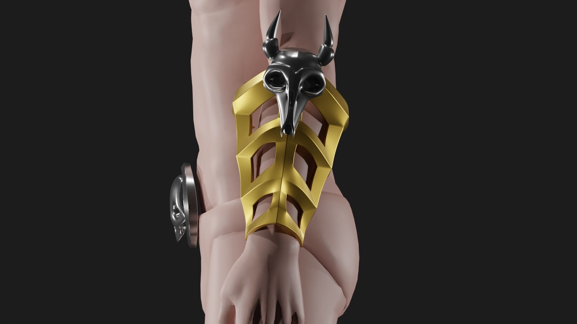 Scorpion mask and armor MK9 3D print model_3