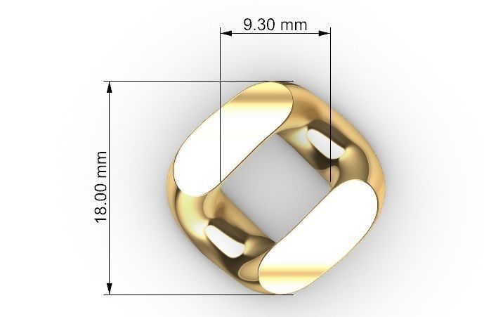 18 MM MIAMI CUBAN LINK CHAIN FOR BRACELET OR NECKLACE 3D print model_9