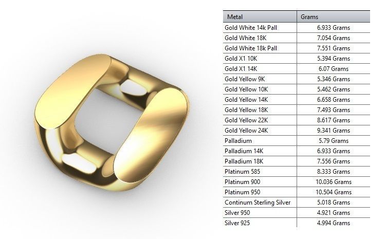 18 MM MIAMI CUBAN LINK CHAIN FOR BRACELET OR NECKLACE 3D print model_11