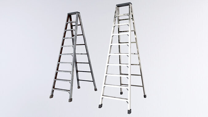 Step Ladder Low-poly 3D model