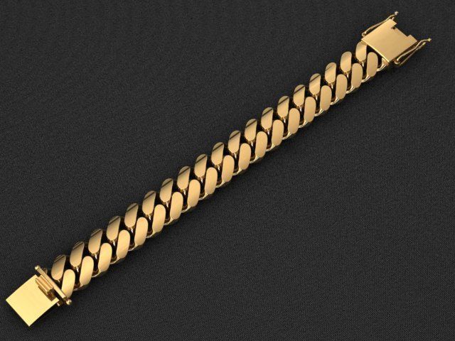 20 MM MIAMI CUBAN LINK CHAIN FOR BRACELET OR NECKLACE 3D print model_3