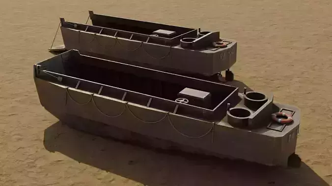 World War 2 LCVP Higgins Landing Boat