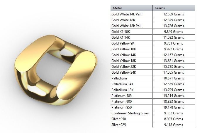 22 MM MIAMI CUBAN LINK CHAIN FOR BRACELET OR NECKLACE 3D print model_10