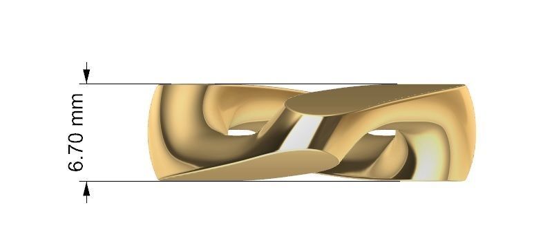 22 MM MIAMI CUBAN LINK CHAIN FOR BRACELET OR NECKLACE 3D print model_11