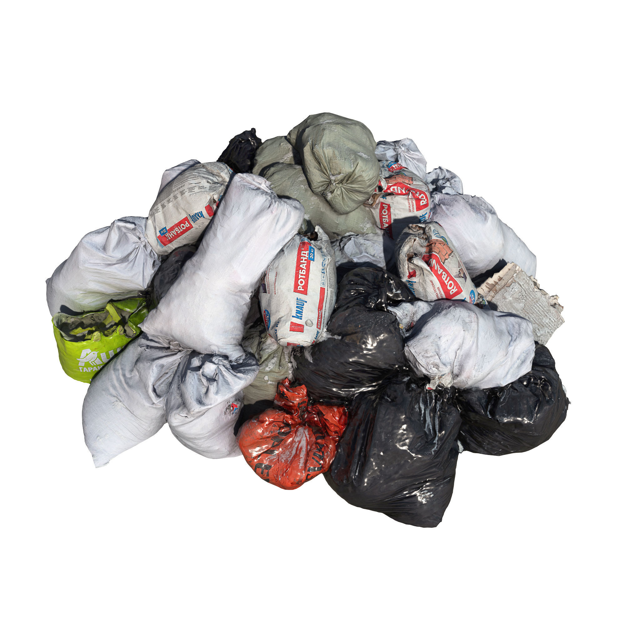 Ultra realistic pile of Garbage 3D model_3
